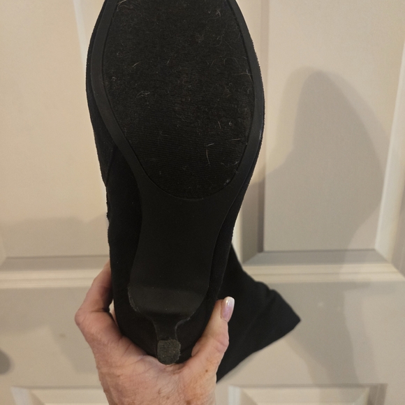 Sugar Elegant Black Heeled Boots - Picture 4 of 6